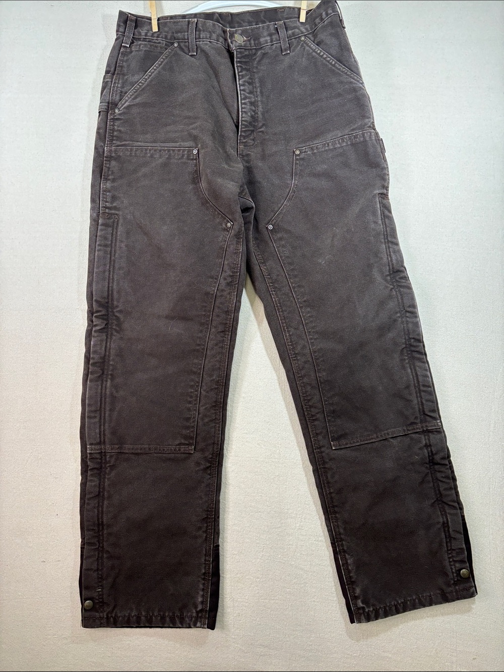 Carhartt Men's Firm Duck Insulated Cargo Pants - Dark Brown